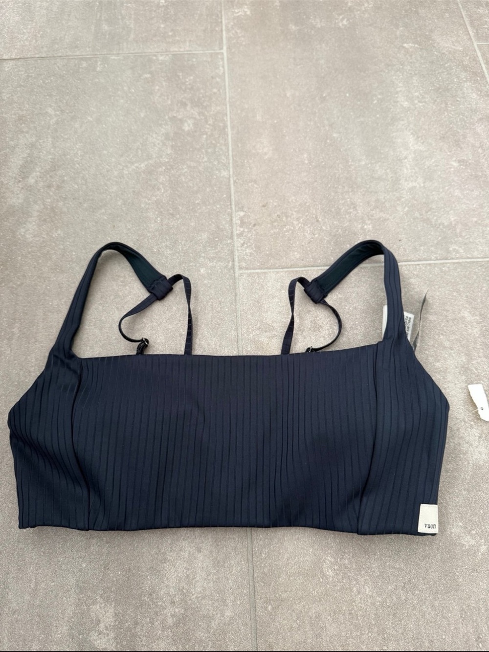Vuori NEW Inversion Rib sports Bra Size Small Ocean Blue